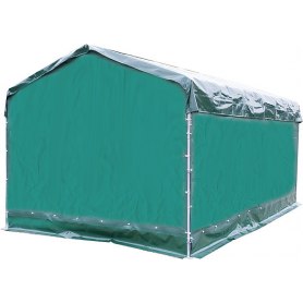 Wetterschutzplane für Mobile Box mit Überdachung 6 x 3,6 m, Seitenteil L  6 m